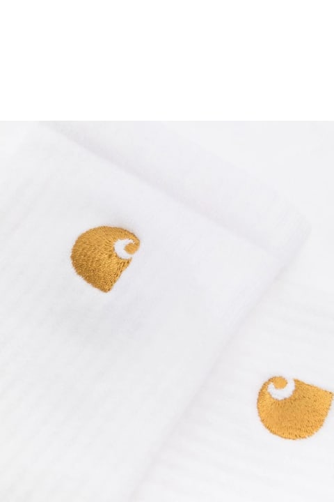 Carhartt Underwear for Men Carhartt White Cotton Blend Socks