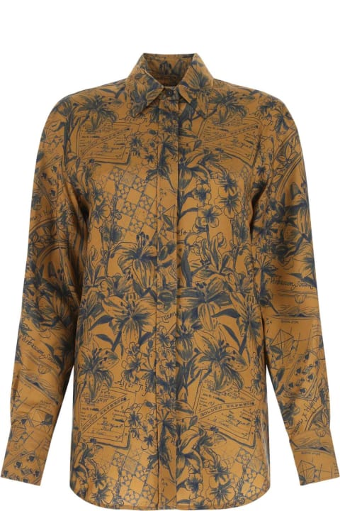 Fashion for Men Golden Goose Printed Viscose Oversize Batilda Shirt