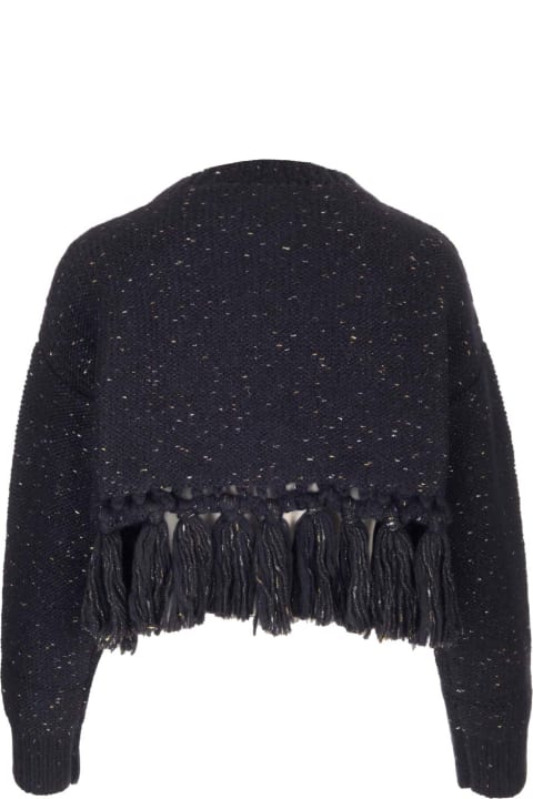 Fashion for Women Alanui 'astrale' Crop Sweater With Fringes