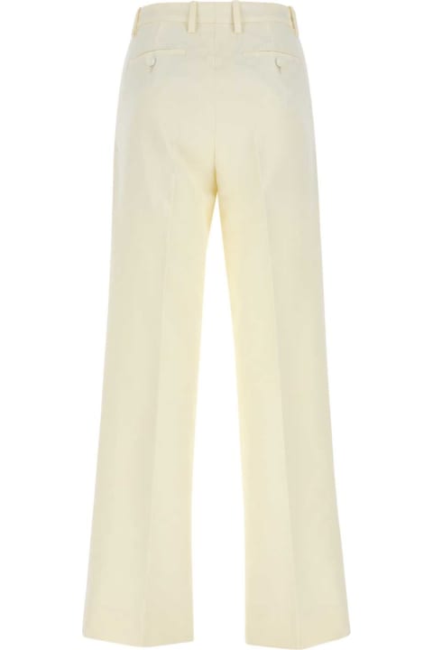 Gucci Clothing for Women Gucci Embroidered Cotton Blend Wide-leg Pant