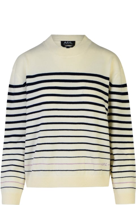 A.P.C. Sweaters for Women A.P.C. Cream Wool 'billie' Sweater