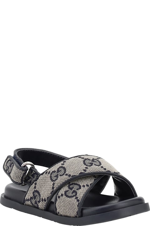 Gucci Shoes for Boys Gucci Gg Pattern Sandals