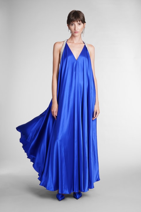Dress In Blue Silk