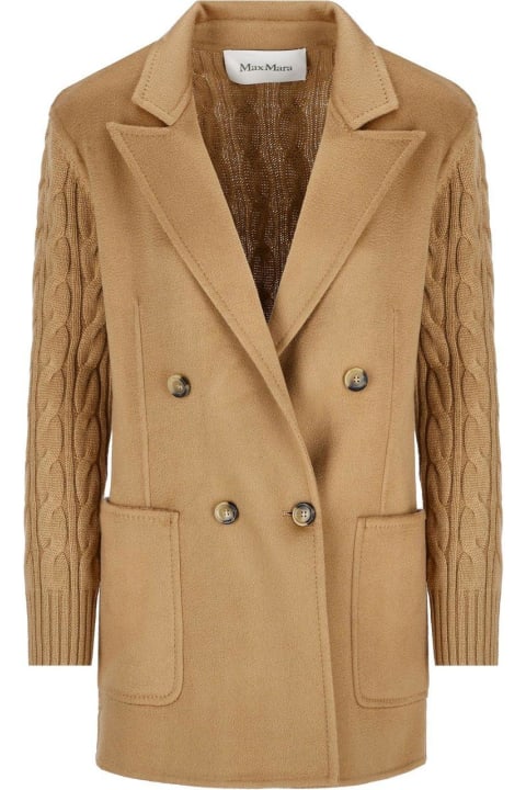 Max Mara Womenのセール Max Mara Double-breasted Jacket In Wool And Cashmere