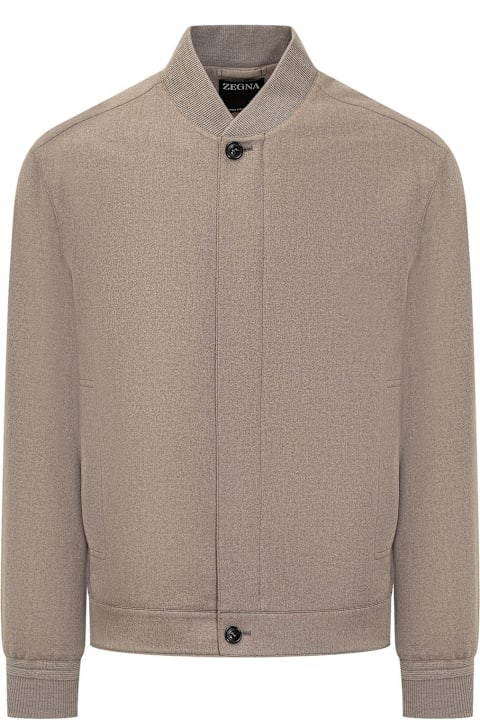 Zegna for Men Zegna Oasi Buttoned Long-sleeved Jacket