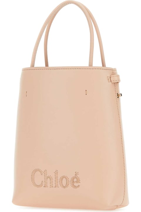 Bags Sale for Women Chloé Powder Pink Leather Micro Chloã© Sense Handbag