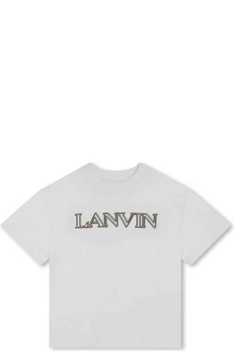 Sale for Boys Lanvin T-shirt Con Logo