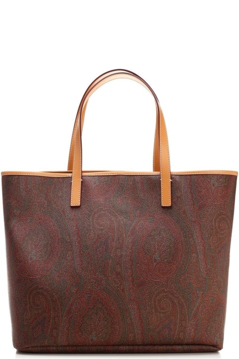 Etro Shoulder Bags for Women Etro Paisley Printed Tote Bag