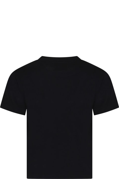 C.P. Company Undersixteen for Boys C.P. Company Undersixteen Black T-shirt For Boy With Logo