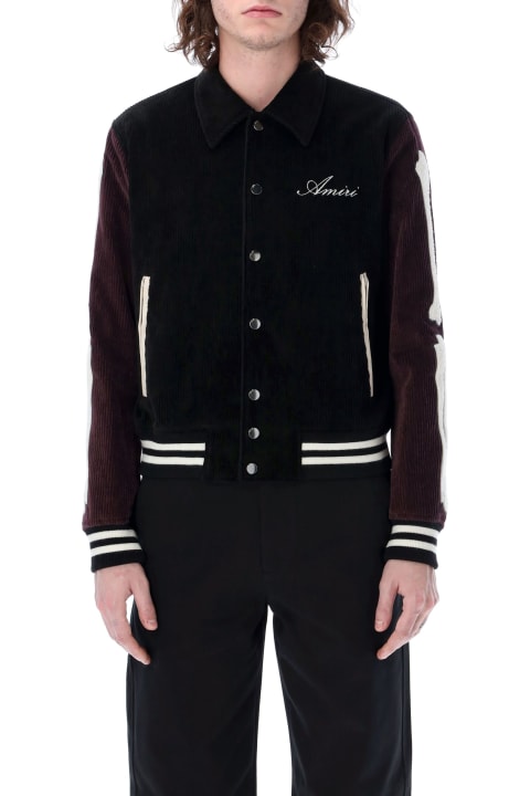 Corduroy Bones Varsity Jacket