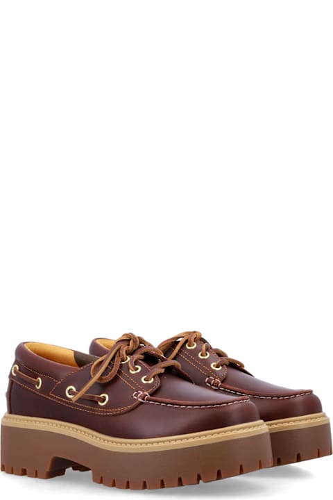 Timberland Leather Platform Boat Shoes