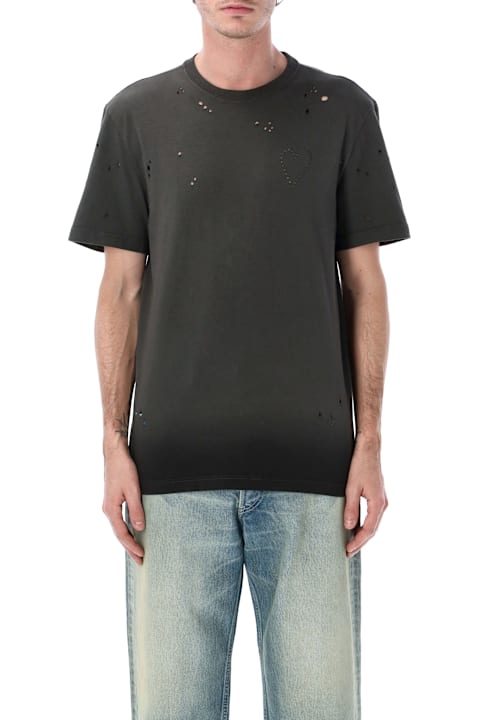 أدوات منزلية Golden Goose Golden Goose Distressed Heart T-shirt