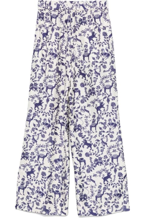 Alberto Biani for Men Alberto Biani Printed Silk Trousers