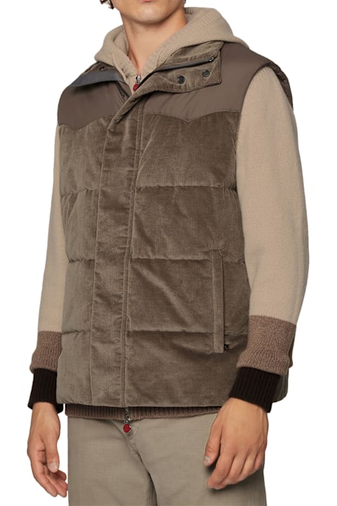 Fashion for Men Kiton Sleveless Blouson Cotton