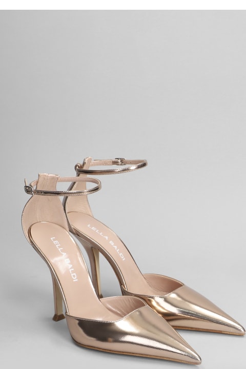 Lella Baldi High-Heeled Shoes for Women Lella Baldi Pumps In Copper Leather