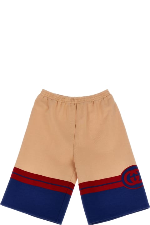Gucci Bottoms for Boys Gucci Logo Bermuda Shorts