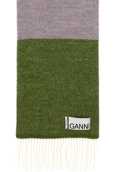 Ganni Scarves & Wraps for Women Ganni Scarf With Logo