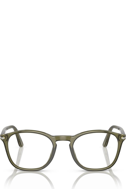Persol Eyewear for Men Persol Po3007v Olive Transparent Glasses
