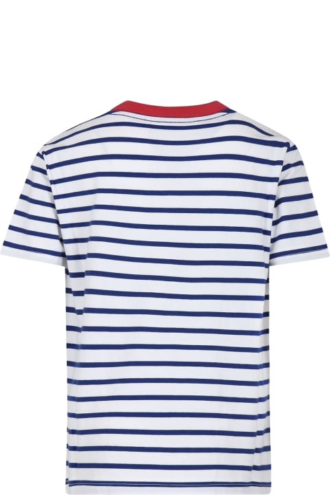 Ralph Lauren Topwear for Boys Ralph Lauren Blue T-shirt For Boy With Embroidery