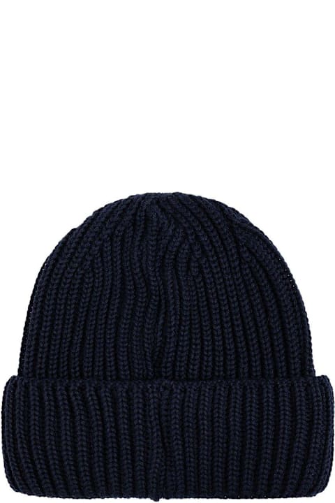 Homeware Emporio Armani Logo Patch Turn-up Brim Knitted Beanie