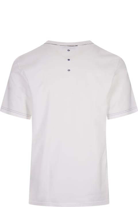 メンズ Premiataのトップス Premiata White T-shirt With Never White Print