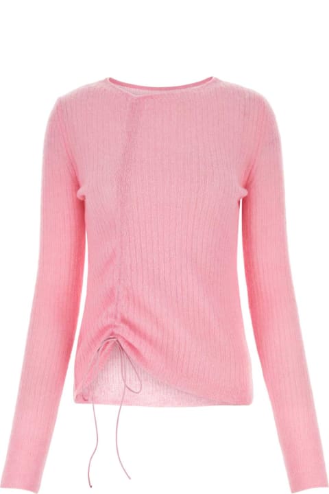 Cecilie Bahnsen Women Cecilie Bahnsen Pink Alpaca Blend Sweater