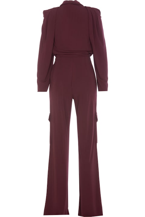 Elisabetta Franchi Pants & Shorts for Women Elisabetta Franchi Jersey Jumpsuit With Charms Belt