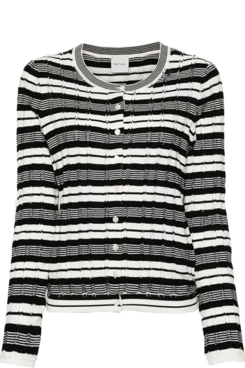 Fashion for Women Paul Smith Long Sleeves Striped Korean Sweater