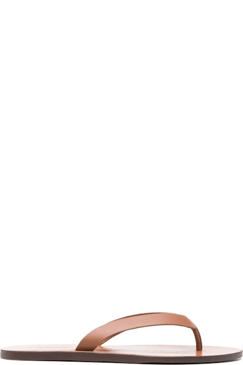 Manebi Leather Thong Sandals