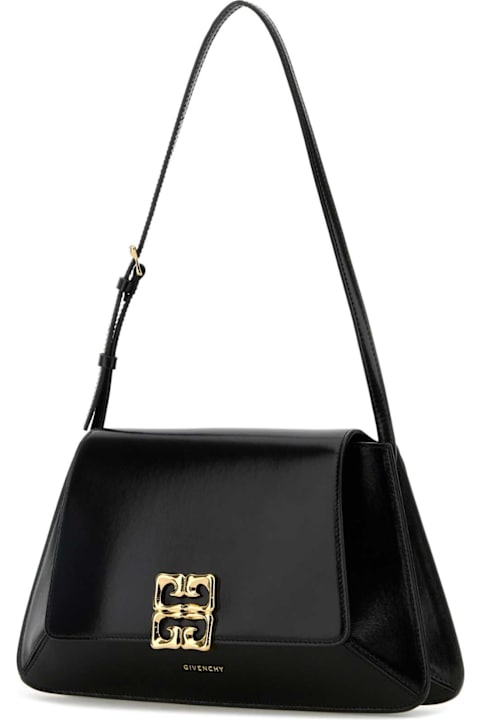 Givenchy حقائب الكتف لـ السيدات Givenchy Black Leather 4g Liquid Shoulder Bag
