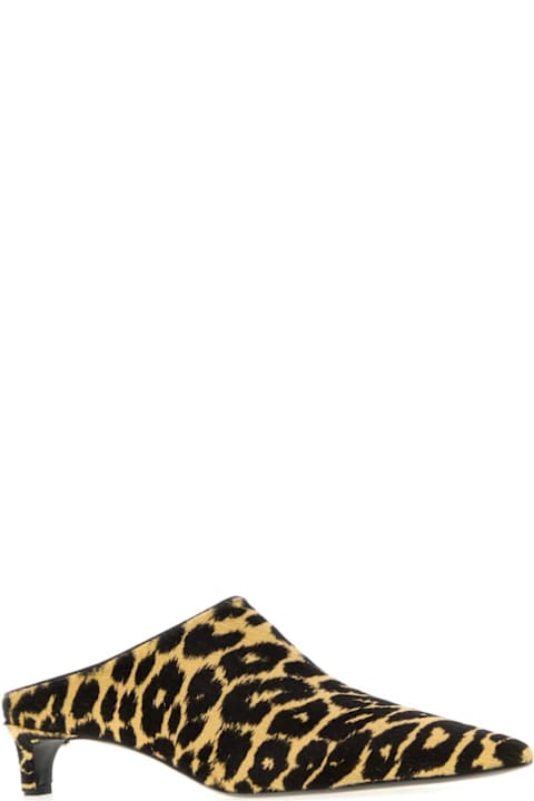 Jil Sander Printed Calf Hair Mules
