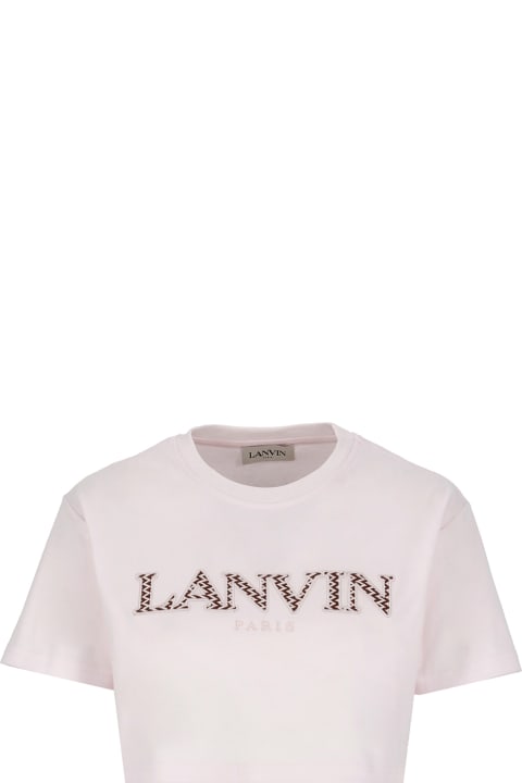 Lanvin Women Lanvin Cotton Cropped T-shirt