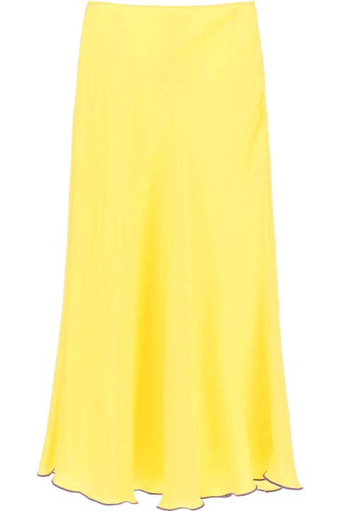 ウィメンズ SIEDRESのスカート SIEDRES 'prim' Satin Midi Skirt