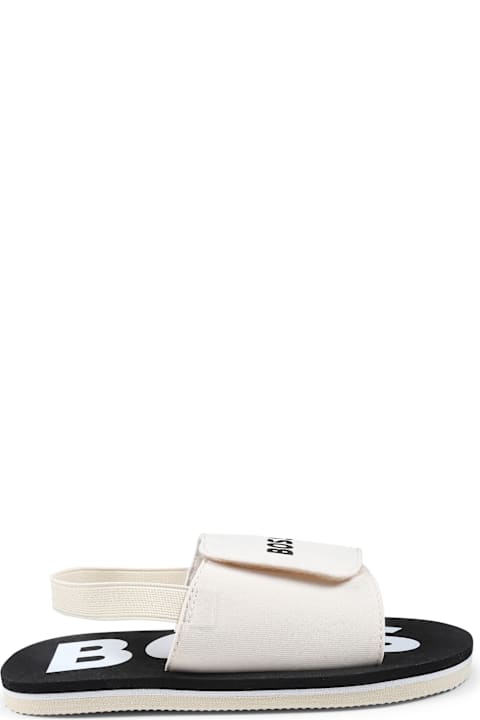 Homeware Hugo Boss Beige Sandals For Boy With Logo