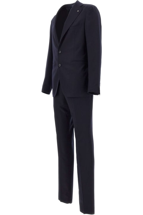 Suits for Men Tagliatore Virgin Wool And Silk Two-piece Suit