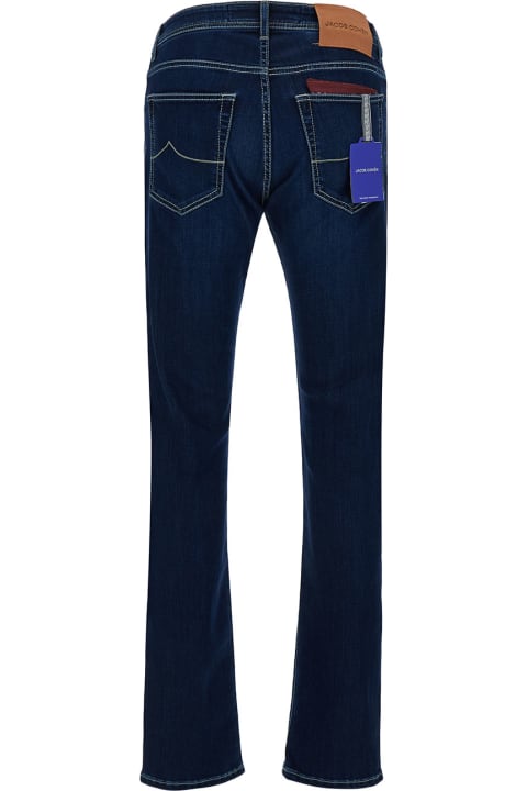 Jacob Cohen Clothing for Men Jacob Cohen Low Waist Blue Slim Jeans In Cotton Blend Man