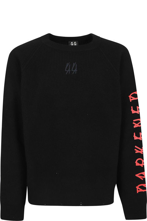 44 Label Group Sweaters for Men 44 Label Group Darkened Knit Crewneck