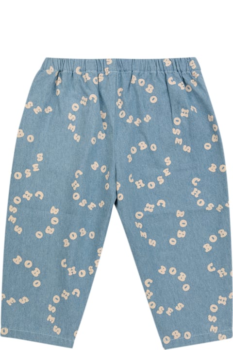 ベビーボーイズ Bobo Chosesのボトムス Bobo Choses Denim Jeans For Babies With All-over Circle Logo