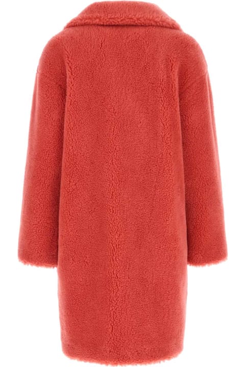 STAND STUDIO Coats & Jackets for Women STAND STUDIO Light Red Teddy Camille Cocoon Coat