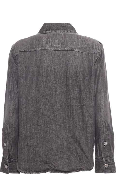 Michael Kors ملابس علوية لـ السيدات Michael Kors Ls Denim Shirt