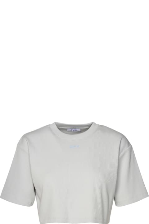 Off-White Topwear for Women Off-White Off Stamp Rib Cropped Tee