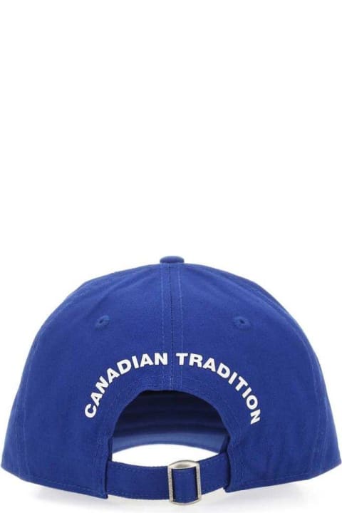メンズ Dsquared2の帽子 Dsquared2 Logo Printed Distressed Baseball Cap