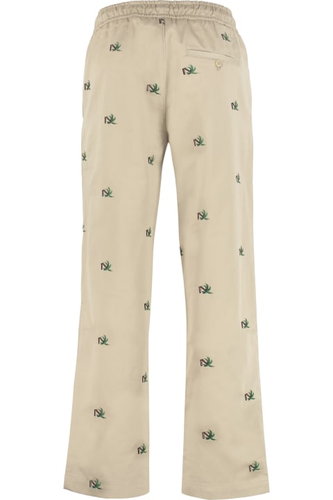 Palm Angels for Men Palm Angels Embroidered Cotton Trousers