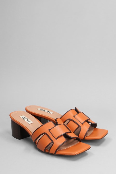Shoes for Women Bibi Lou Holly 50 Slipper-mule In Orange Leather