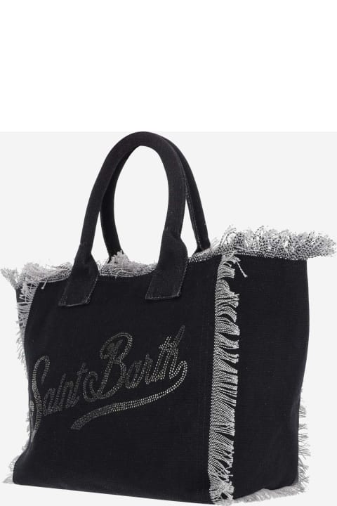 MC2 Saint Barth Totes for Women MC2 Saint Barth Rhinestone Logo Vanity Bag