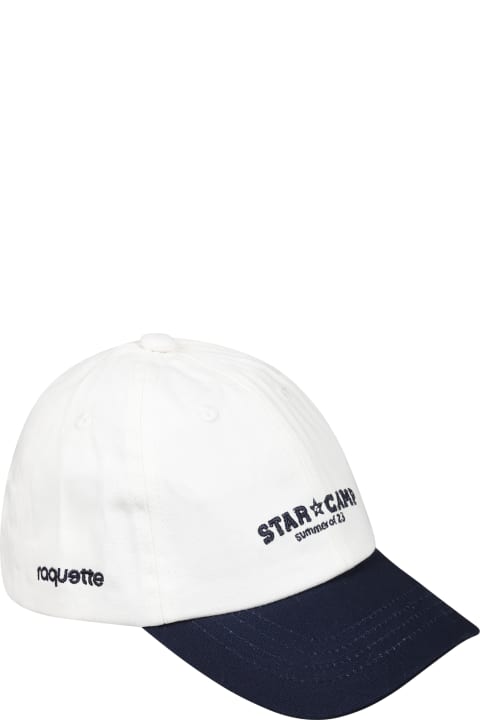 White Hat For Kids With "star Camp" Writing And Blue Logo