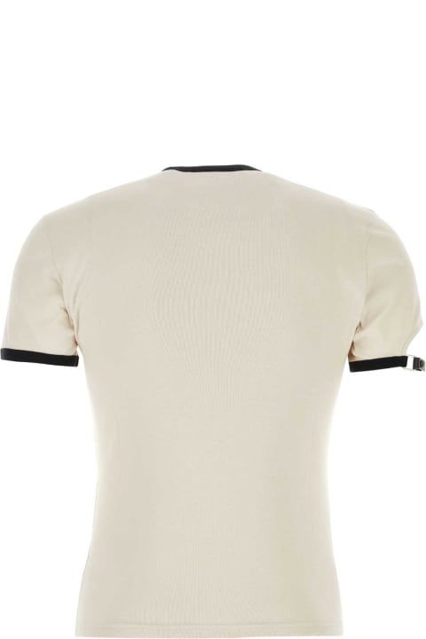 Courrèges Topwear for Men Courrèges Light Grey Cotton T-shirt
