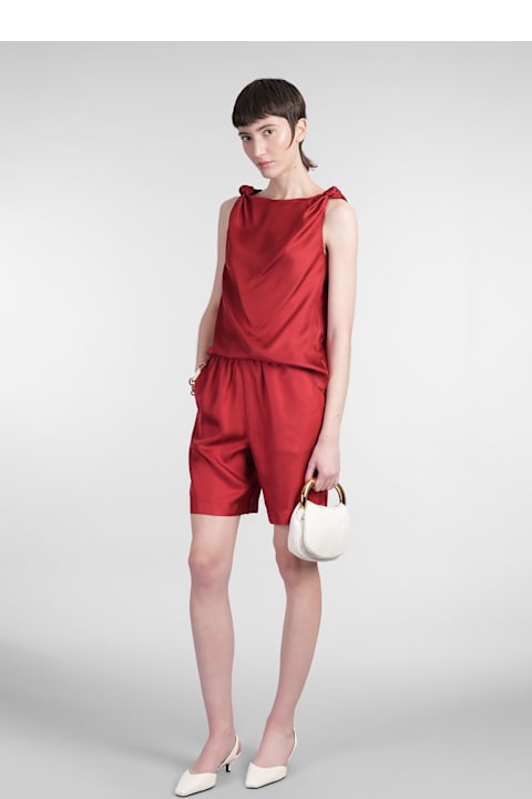 Loulou Studio for Women Loulou Studio Zinia Shorts In Red Silk