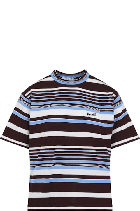 Prada لـ Kids Prada Cotton T-shirt