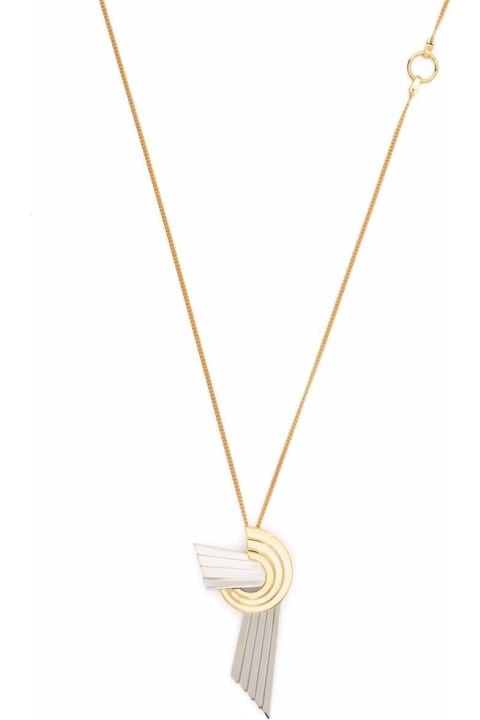 Leda Madera Necklaces for Women Leda Madera Meryl Brass Necklace With Pendant Detail